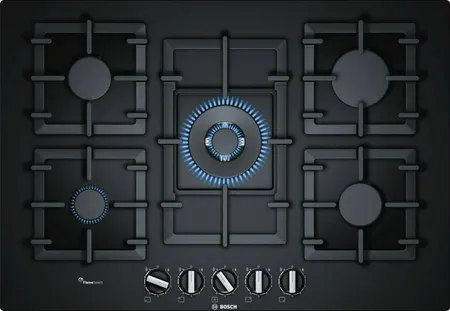 BOSCH PPQ7A6B90 ANAFE A GAS INTEGRABLE DE 75 CM 5 HORNALLAS CON WOK