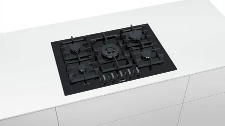 BOSCH PPQ7A6B90 ANAFE A GAS INTEGRABLE DE 75 CM 5 HORNALLAS CON WOK
