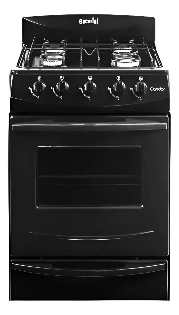 ESCORIAL COCINA CANDOR 51 CM. 4 H. CON HORNO VISOR