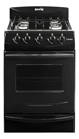 ESCORIAL COCINA CANDOR 51 CM. 4 H. CON HORNO VISOR