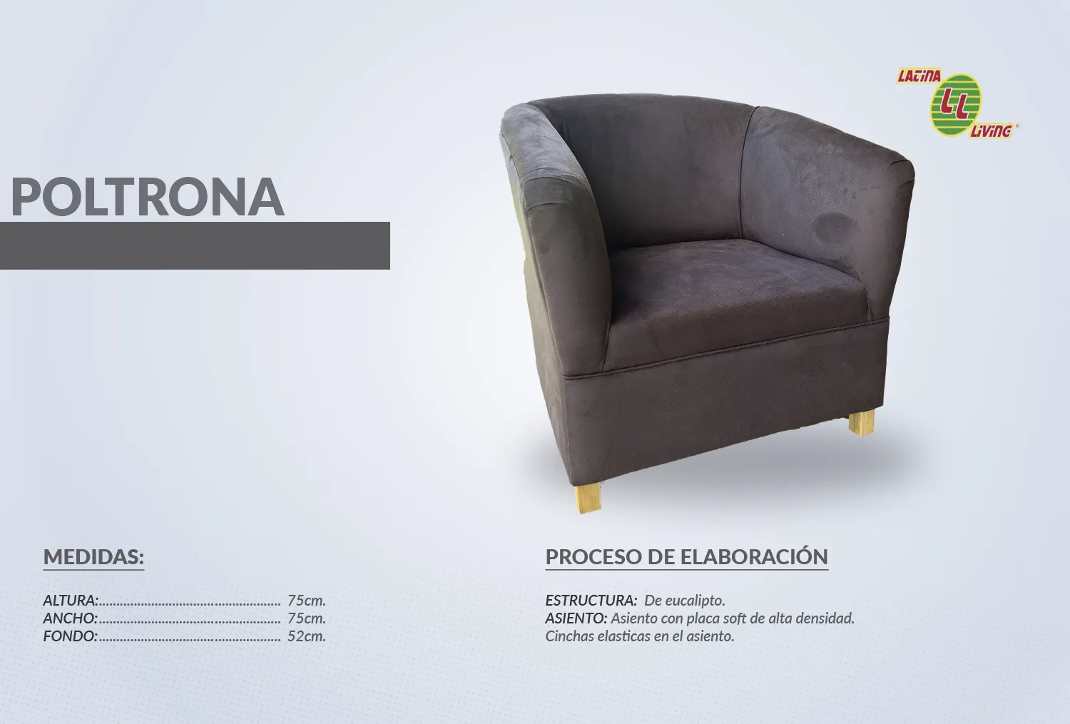 T.LIVING SILLON INDIVIDUAL POLTRONA 
