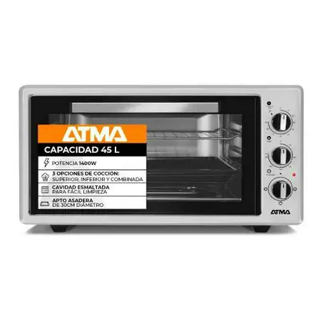 ATMA HGAD 4523PI HORNO GRIL LINEAL COLORES PURP/RED/DAMAZCO