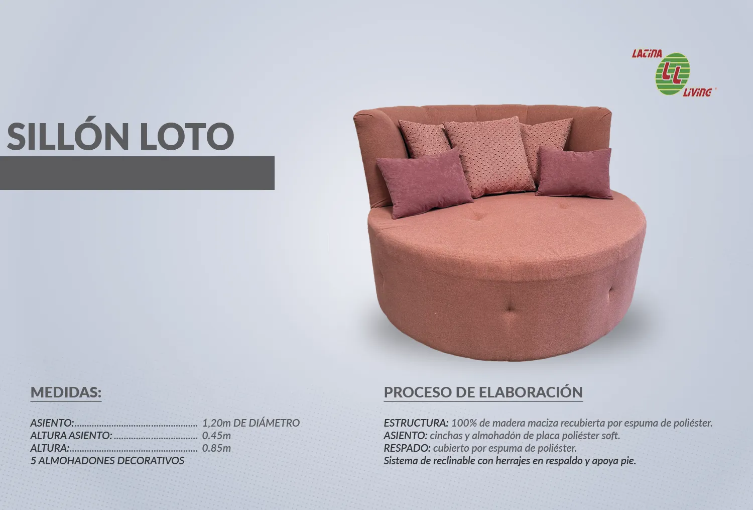 T.LIVING SILLON INDIVIDUAL LOTO 