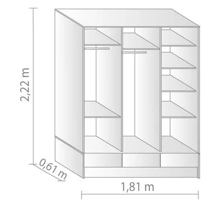 PLATINUM 635 PLACARD PREMIUM 3 PTAS. GRIS ANDINO