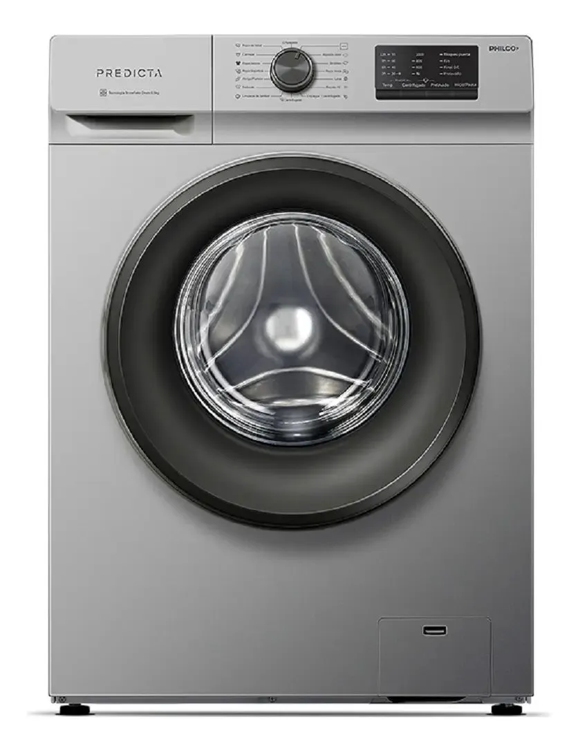 Philco Lavarropa Carga Frontal 6.5kg Plata