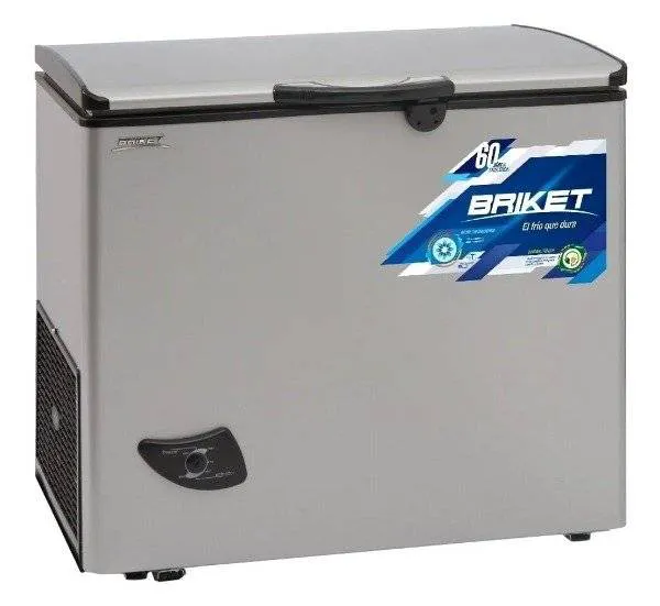 BRIKET FR 2520A1 FREEZER FR2520 GP HC DUAL GRIS SEMIL INOX