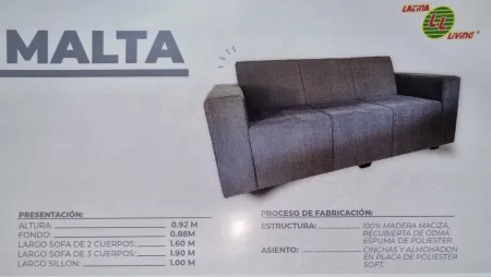 T.LIVING JUEGO MALTA 3+1+1