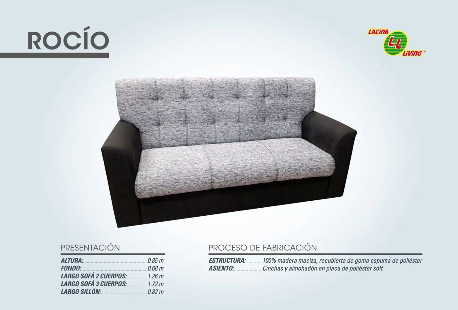 T.LIVING JUEGO ROCIO 2+1+1 