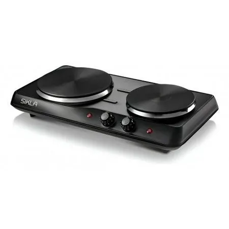 SIKLA AN-2200 ANAFE ELECTRICO SOBREMESADA 2 HORNALLAS NEGRO