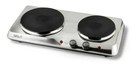 SIKLA AP 2200 ANAFE ELECTRICO SOBREMESADA 2 HORNALLA ACERO