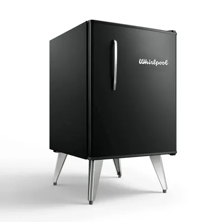 WHIRLPOOL WRA09B3 HELADERA 76 LTS. RETRO BLACK