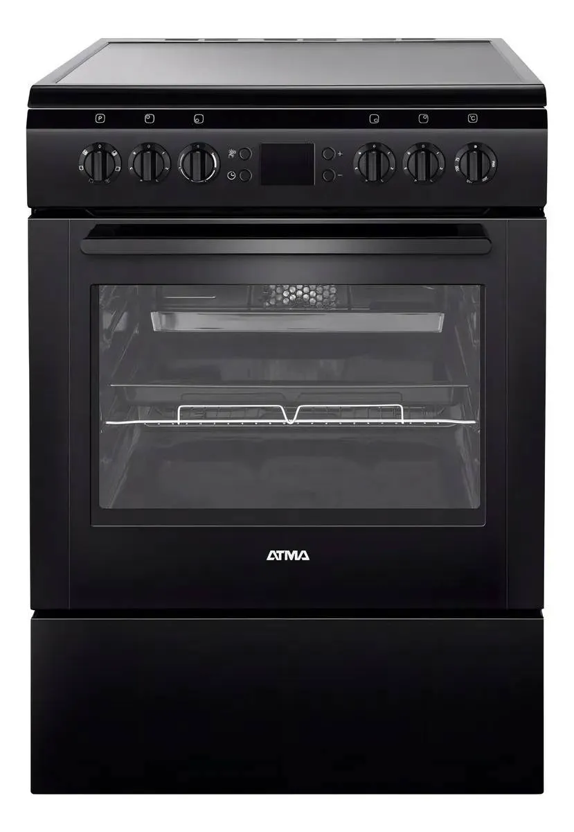 ATMA CCE3220 N COCINA VITROCERAMICA NEGRA