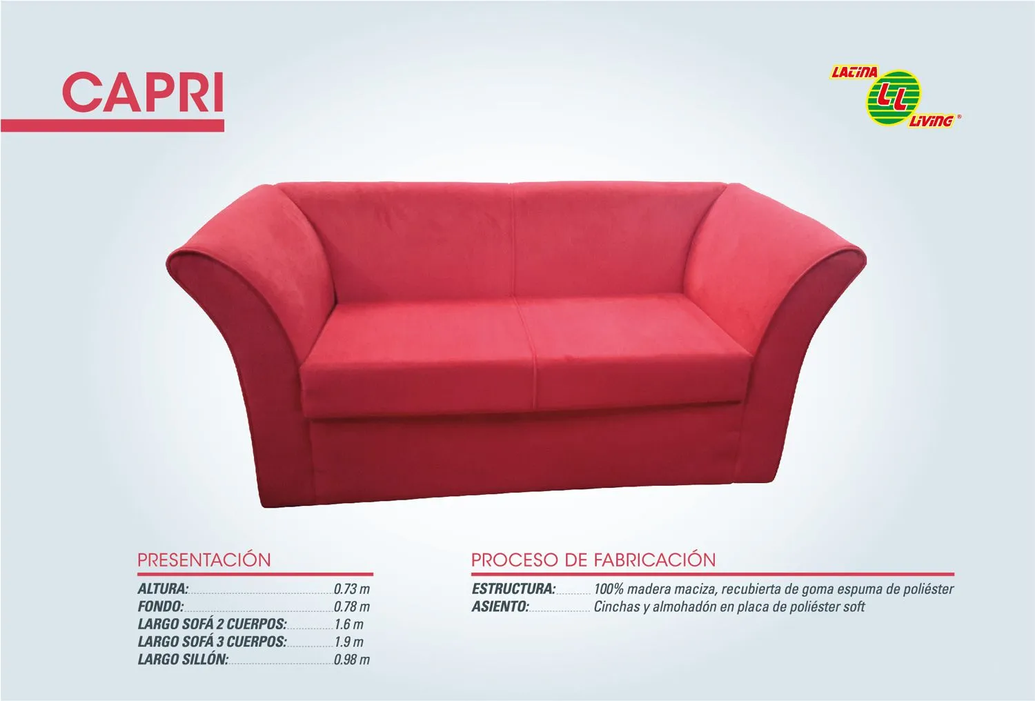 T.LIVING JUEGO CAPRI 2+1+1 