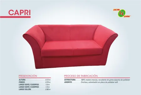 T.LIVING JUEGO CAPRI 2+1+1 
