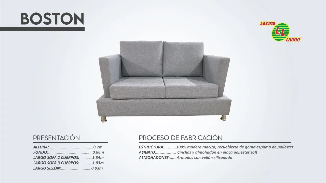 T.LIVING JUEGO BOSTON 3+1+1