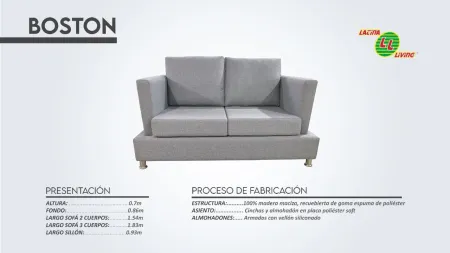 T.LIVING JUEGO BOSTON 3+1+1